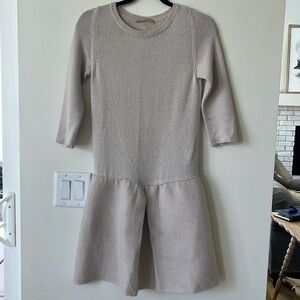 Stefanel Knit Cream Sweater Dress